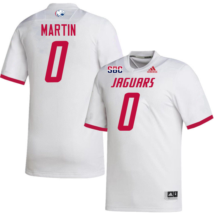 #0 PJ Martin South Alabama Jaguars Jerseys,College Football Uniforms,Apparels Stitched-White #0 PJ Martin South Alabama Jaguars Jerseys,College Football Uniforms,Apparels Stitched-White